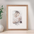 First Father's Day Watercolour Portrait