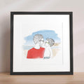 Daddy and Me Line Portrait