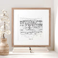 Custom Illustrated House Line Art Print