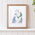 Mummy and Me Line Portrait