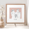 Colour Block People Line Portrait