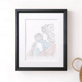 Mummy and Me Line Portrait
