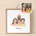 Personalised Family Line Portrait