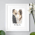 Bride and Groom Couple Wedding Illustration