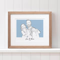 Couples Colour Block People Line Portrait