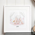 Baby's Christmas Watercolour Illustration