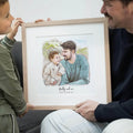 Daddy and Me Illustration