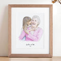 Grandma and Me Illustration