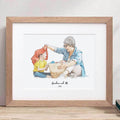 Grandma and Me Illustration