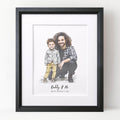 Daddy and Me Illustration