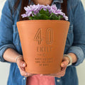 40th Birthday Personalised Plant Pot