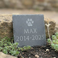Personalised Pet Slate with Paw Print