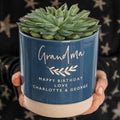 Personalised grandparents indoor plant pot