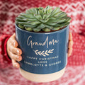 Personalised grandparents indoor plant pot