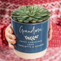 Personalised grandparents indoor plant pot