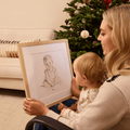 Baby's First Christmas Watercolour Illustration