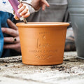 Personalised Handwritten Engraved Pot