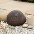 Personalised Pet Pebble with Paw Print
