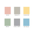 Colour Block People Line Portrait