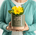 Personalised Engagement Indoor Plant Pot