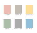 Wedding Venue Line Coloured Block Drawing