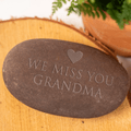 Personalised Heart Large Memorial Stone