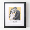 Wedding or Anniversary Couple Colour Block Portrait
