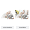 Bride and Groom Couple Wedding Illustration