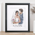 Bride and Groom Couple Wedding Illustration