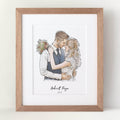 Bride and Groom Couple Wedding Illustration