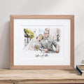 Bride and Groom Couple Wedding Illustration