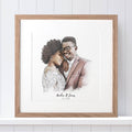 Bride and Groom Couple Wedding Illustration