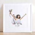 Bride and Groom Couple Wedding Illustration