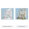 House Colour Block Line Portrait