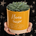 Personalised name indoor plant pot