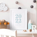 New Baby Decorative Date Personalised Wall Art