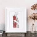 New Mum Personalised Line Portrait