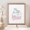 New Mum Personalised Line Portrait