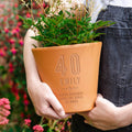 40th Birthday Personalised Plant Pot