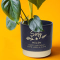 Personalised 60th birthday indoor plant pot