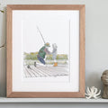 Grandparent Personalised Line Portrait