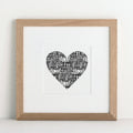 Heart Personalised Print
