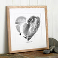 Watercolour Heart Print