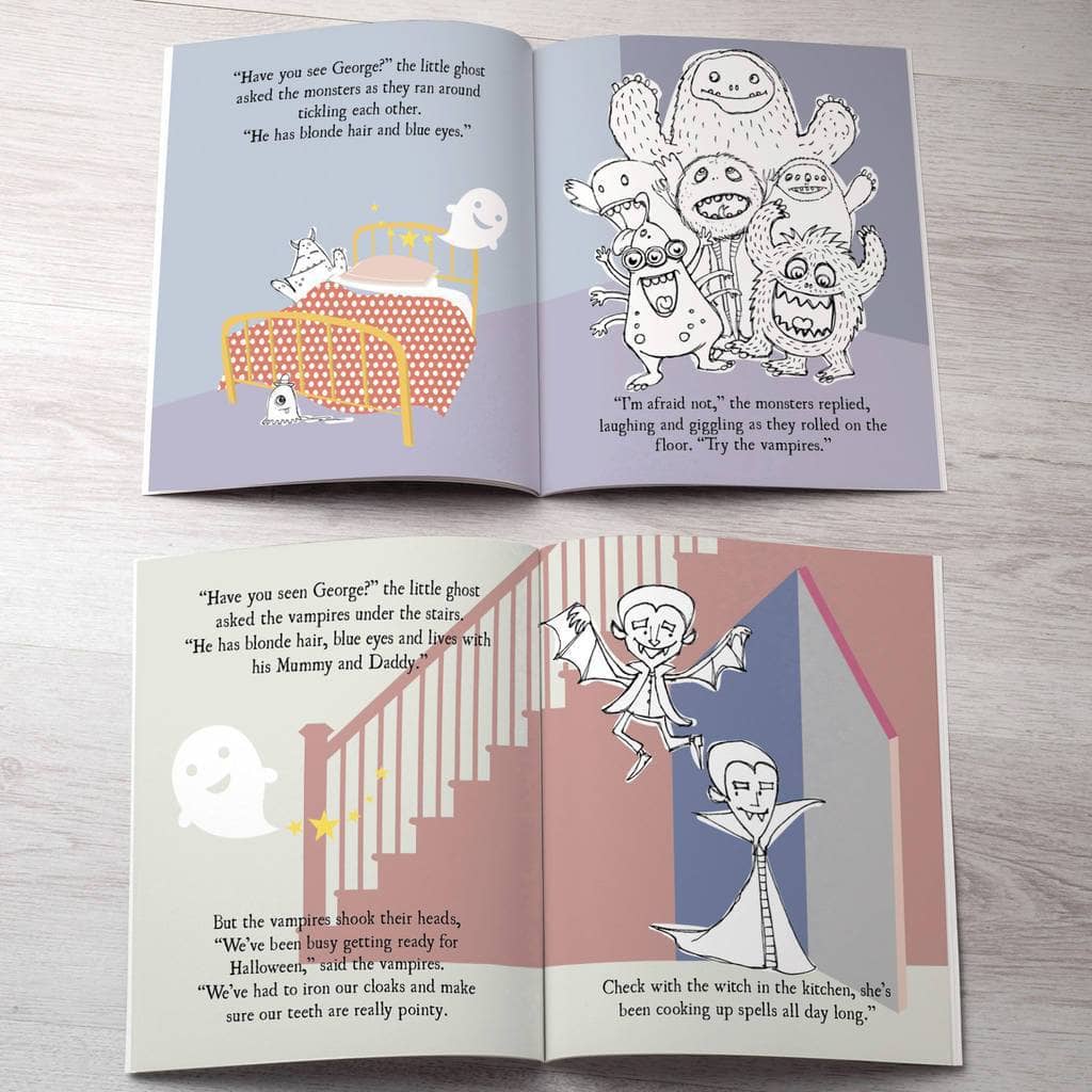 Letterfest book Personalised Little Ghost Halloween Story Book