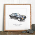 Personalised Watercolour Car Sketch