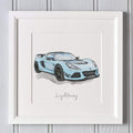 Personalised Watercolour Car Sketch