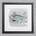 Sports Stadium Bespoke Illustration