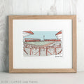 Sports Stadium Bespoke Illustration