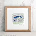 Sports Stadium Bespoke Illustration