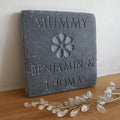 Personalised 'Mummy' Slate with Flower